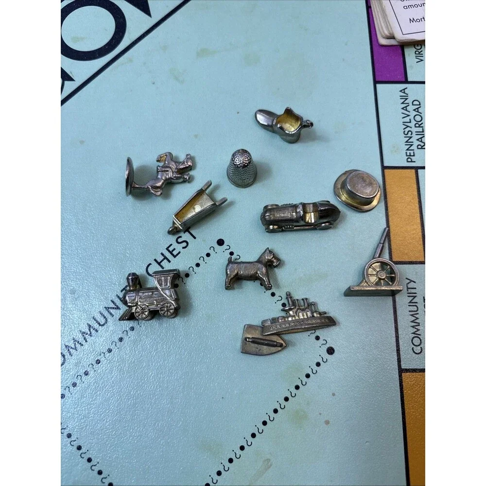 1985 VINTAGE Monopoly Deluxe 50th Anniversary Edition 100% COMPLETE
